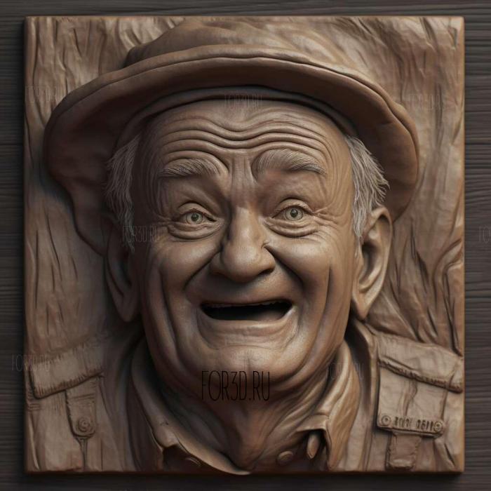 Bill Murray 1 stl model for CNC